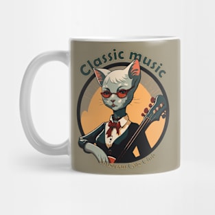 Classic Music Musician Cat Mug